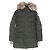 Autre Marque Abrigo de plumón Pyrenex GRENOBLE FUR con piel de mapache Verde