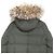 Autre Marque Abrigo de plumón Pyrenex GRENOBLE FUR con piel de mapache Verde - vista 5