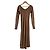 Autre Marque MES VACANCES langes Strickkleid Braun