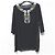 Autre Marque Top de Power Net con bordados florales VIVIENNE TAM Negro