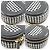 Autre Marque Borsa a tracolla 2 vie Christian Dior CD Signature Houndstooth Canvas Nero Bianco - vista 4