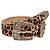 Autre Marque Leopard PU Leather Belt Multiple colors Leopard print