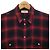 Camisa de cuadros negra y roja Céline Negro - vista 5