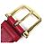 Cintura Gucci Micro Guccisima in pelle Rosso - vista 4