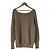 Autre Marque Whim Gazette 100% Kaschmir Pullover Strick mit Bootauschnitt Braun