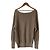 Autre Marque Whim Gazette 100% Kaschmir Pullover Strick mit Bootauschnitt Braun - Ansicht 2