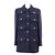 Chanel 20C P62626 Cotton Tweed Jacket Blue Navy blue