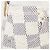 Saia de algodão Louis Vuitton Damier Azur Bege Cru Azul marinho - vista 13