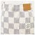 Saia de algodão Louis Vuitton Damier Azur Bege Cru Azul marinho - vista 14
