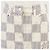 Saia de algodão Louis Vuitton Damier Azur Bege Cru Azul marinho - vista 3