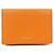 Autre Marque Portafoglio Pelle Morbida Leather Arancione