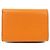 Autre Marque Portafoglio Pelle Morbida Leather Arancione - vista 2