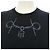 Hermès Hermes The Mall Baumwoll-T-Shirt Schwarz - Ansicht 5