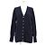 Cardigã Hermès 100% Cashmere Azul Azul marinho