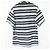 Autre Marque T-shirt de algodão às riscas Black Label Crestbridge Preto - vista 2