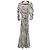 Autre Marque Snidel Barie Print Kleid mit Raffung Weiß Roh