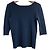 Autre Marque Sov. DOUBLE STANDARD CLOTHING Top de malha com mangas médias Azul Azul marinho