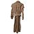 Autre Marque AULA Hemdblusenkleid mit Gürtel und Schulterausschnitten Braun Hellbraun - Ansicht 3