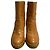 Céline Celine Suede Wedge Short Boots Brown - view 3