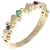 Autre Marque Vendome Ring aus K10 Gelbgold mit bunten Edelsteinen Golden