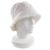 Prada Logo Embroidered Cotton Bucket Hat White