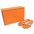 Hermès Leather Sandals 36 Orange Yellow Light blue - view 2