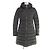 Moncler OROPHIN Leder-Daunenmantel Grün Khaki