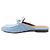 Hermès Oz Denim Sandalen Blau - Ansicht 2