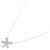 Autre Marque Collar de Flor en Oro Blanco Au750 y Diamantes Plata - vista 2