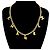 Chanel Coco Mark Logo Halskette Golden