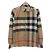 Camisa Xadrez Burberry 8010213 Marrom Preto Vermelho