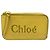 Chloé Sense Leather Coin Card Case Amarillo