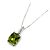 Autre Marque Collana in oro bianco Au750 con peridoto e diamante Argento