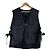 Autre Marque LIMONTA Nylon Multi-Pocket Weste Schwarz