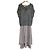 Autre Marque PROPORTION BODY DRESSING 2-Wege-Kleid-Set aus Bandgarnstrick Lila - Ansicht 2