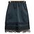 Autre Marque Satin-Spitzenrock N°21 Schwarz