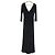 Autre Marque TADASHI SHOJI Collection langes Abendkleid Schwarz