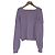 Autre Marque EVERYDAY I LIKE Pullover in maglia con maniche design Porpora - vista 2