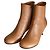 Autre Marque PELLICO VOLTA Leder Stiefeletten Braun Kamel