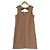 Autre Marque Rose Tiara ärmelloses Kleid Beige