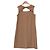 Autre Marque Rose Tiara ärmelloses Kleid Beige - Ansicht 3
