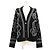 Cardigan Hermès BRIDES de GALA42 in cashmere, cotone e poliammide Nero Crudo