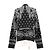 Cardigan Hermès BRIDES de GALA42 in cashmere, cotone e poliammide Nero Crudo - vista 4
