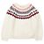 Céline Camisola de lã Fair Isle CELINE Vermelho Azul Cru