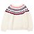 Céline Camisola de lã Fair Isle CELINE Vermelho Azul Cru - vista 4
