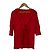 Top con volantes cuello en V Max Mara Roja