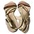 Autre Marque Sandales plates DIANA en cuir embossé python Rose Beige - vue 3