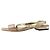 Autre Marque Sandales plates DIANA en cuir embossé python Rose Beige - vue 5