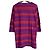 Autre Marque Sonia Rykiel Stricktop mit Bandstreifen Lila - Ansicht 2