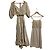 Autre Marque Abito lungo Cache-coeur Snidel Beige